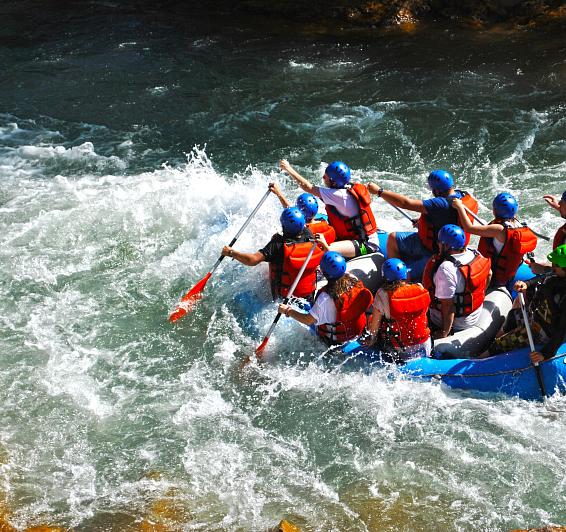 Rafting dans le parc olympique de Segre